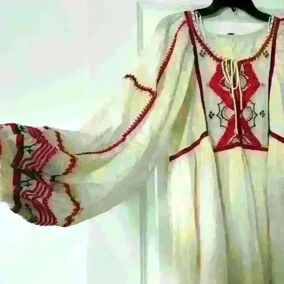 NWOT. Free People Women's Sweet Escape Midi Dress. Med., Cream with acce… - Picture 5 of 12